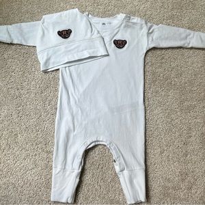 Baby Burburry Onesie with matching hat